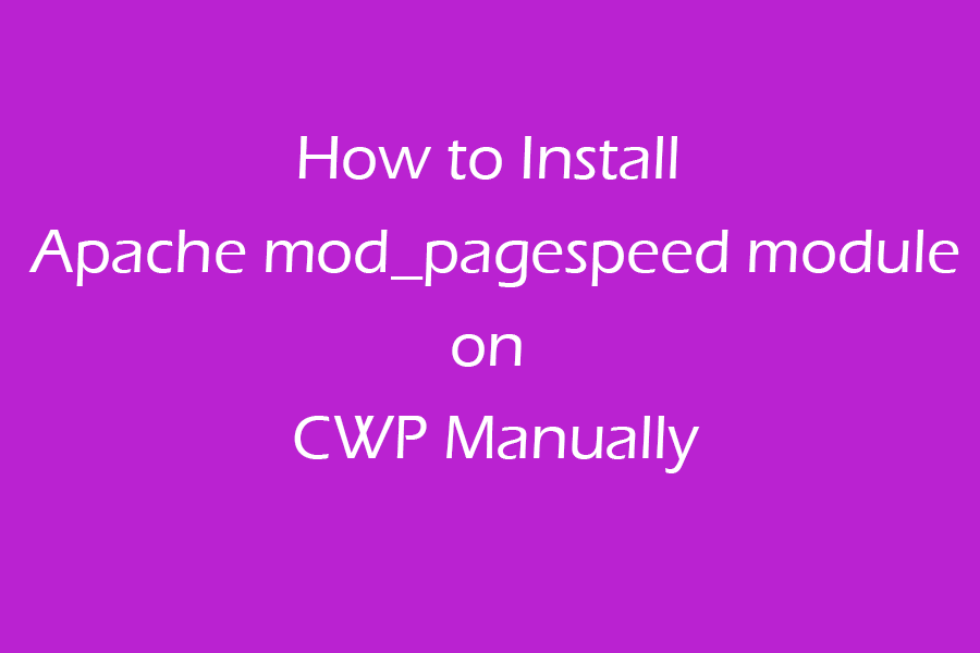 apache pagespeed module