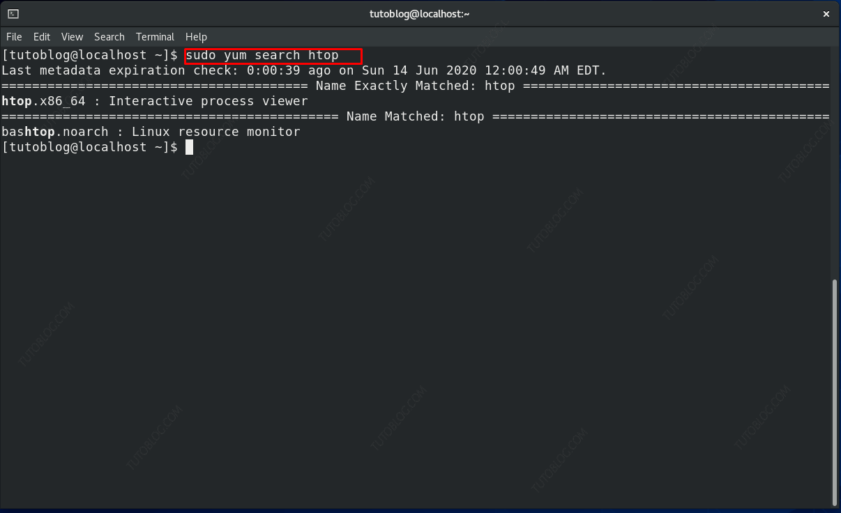htop 5 How to install and use htop to monitor system processes in CentOS 8